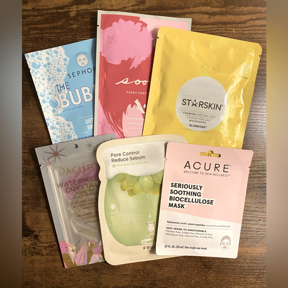 Sheet mask bundle 6pc *NEW